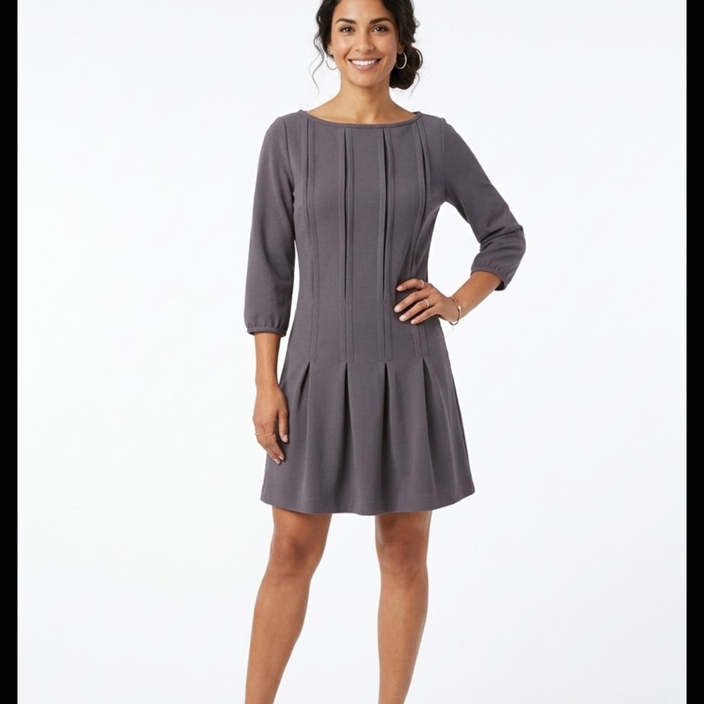 Fossil Charcoal Long Sleeve Dress